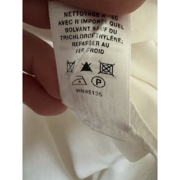 Lafayette 148 Stretch Crop Pants White Capri 6 - Picture 9 of 11